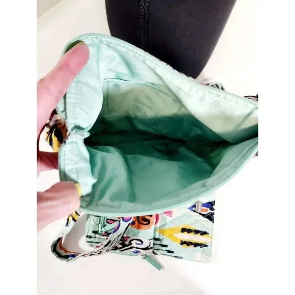 Vera Bradley Hipster Crossbody Purse Pueblo Teal Quilted Bag W/ Matching… - Picture 11 of 12